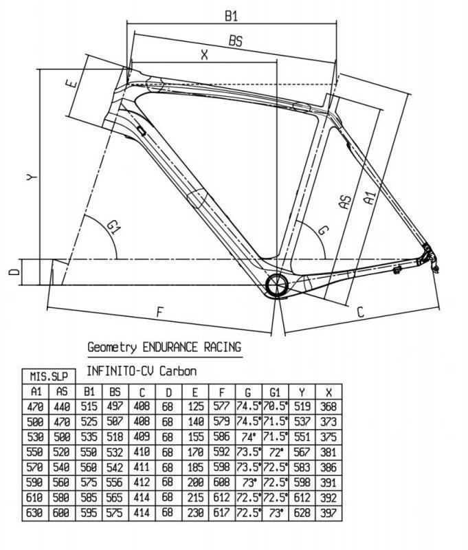 Bianchi infinito cv size guide new arrivals